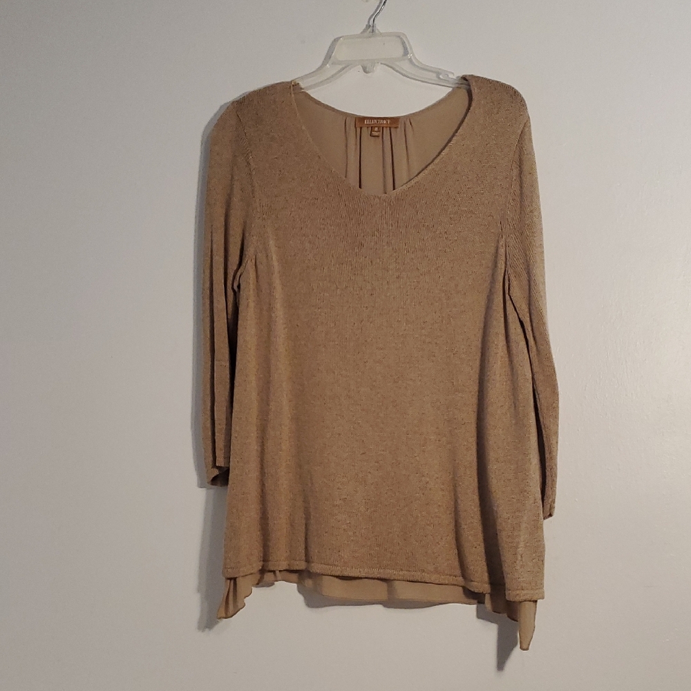 EUC Ellen Tracy Knit Tunic Top